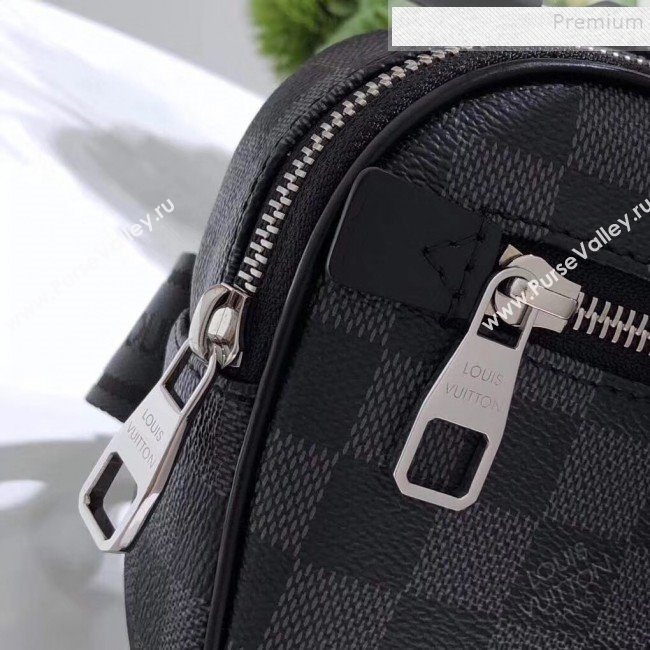 Louis Vuitton Mens Ambler Damier Graphite Canvas Belt Bag N41289 2019 (KIKI-9121737)