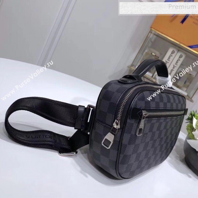 Louis Vuitton Mens Ambler Damier Graphite Canvas Belt Bag N41289 2019 (KIKI-9121737)