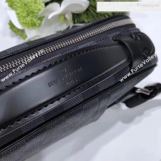 Louis Vuitton Mens Ambler Damier Graphite Canvas Belt Bag N41289 2019 (KIKI-9121737)