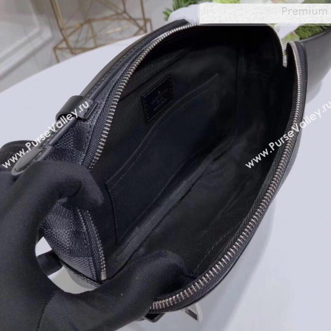 Louis Vuitton Mens Ambler Damier Graphite Canvas Belt Bag N41289 2019 (KIKI-9121737)