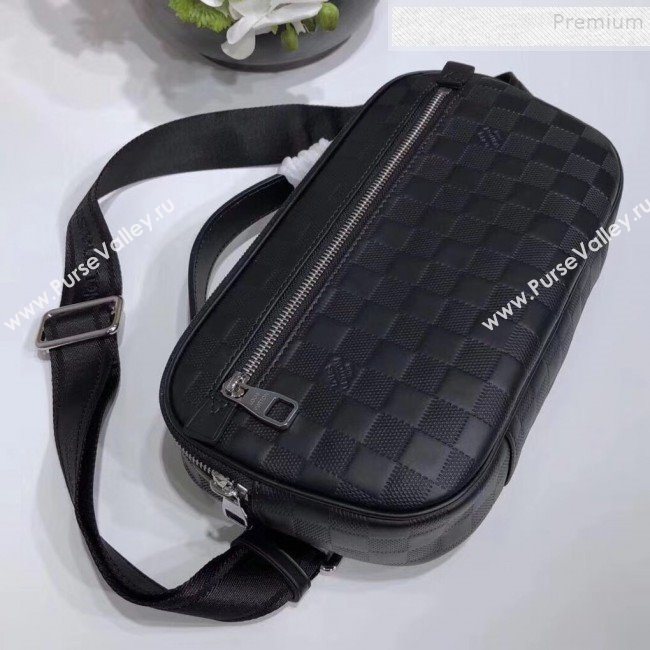 Louis Vuitton Mens Ambler Damier Infini Leather Belt Bag N41288 2019 (KIKI-9121738)