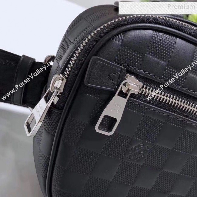 Louis Vuitton Mens Ambler Damier Infini Leather Belt Bag N41288 2019 (KIKI-9121738)