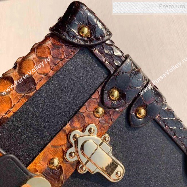 Louis Vuitton Petite Malle Python-Like Leather Box Shoulder Bag N94723 2018 (KIKI-9121743)