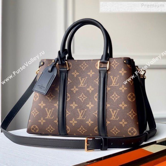 Louis Vuitton Monogram Canvas Soufflot BB Open Top Handle Bag M44815 Black 2019 (KIKI-9121746)