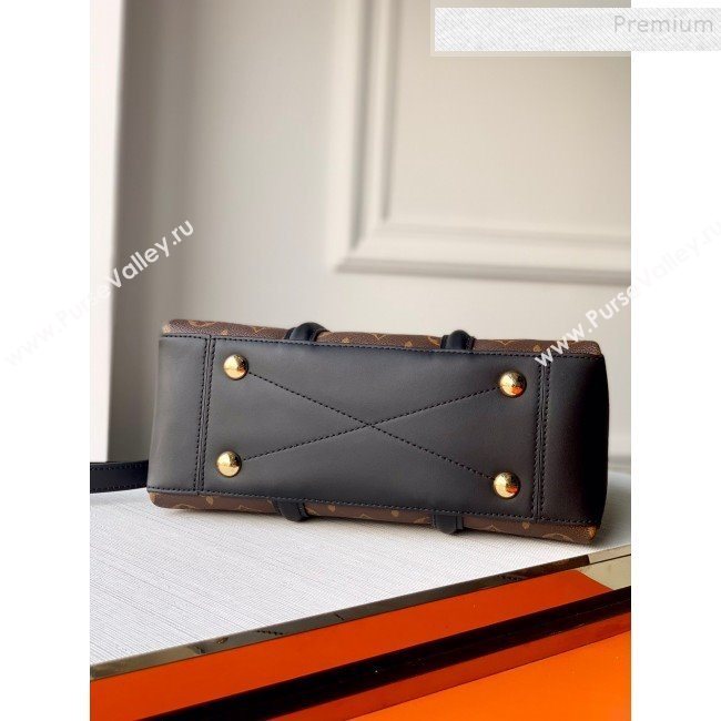 Louis Vuitton Monogram Canvas Soufflot BB Open Top Handle Bag M44815 Black 2019 (KIKI-9121746)
