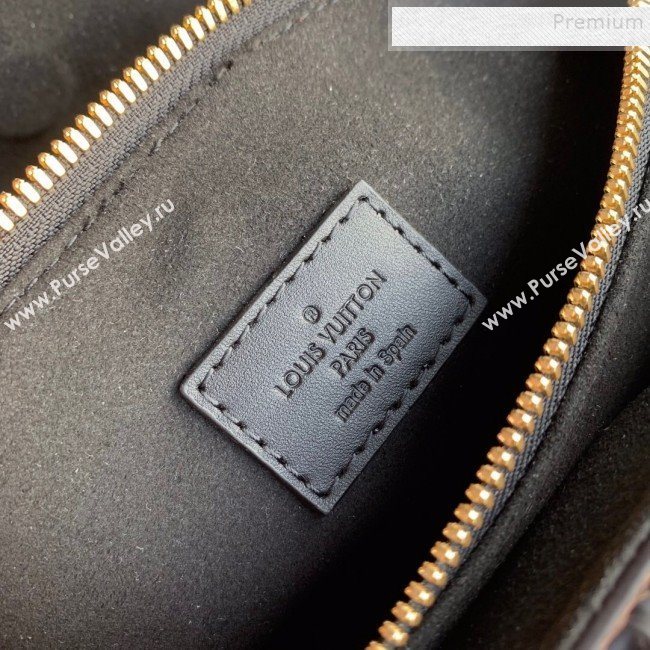 Louis Vuitton Monogram Canvas Soufflot BB Open Top Handle Bag M44815 Black 2019 (KIKI-9121746)