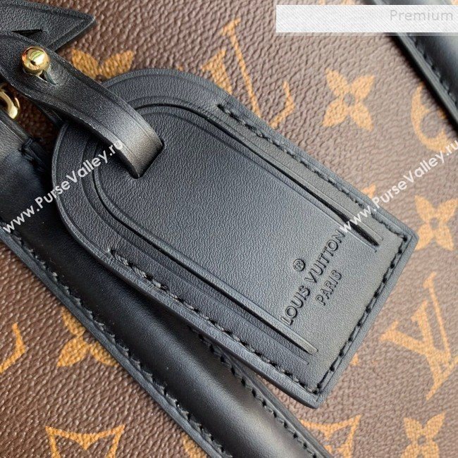 Louis Vuitton Monogram Canvas Soufflot MM Open Top Handle Bag M44816 Black 2019 (KIKI-9121747)