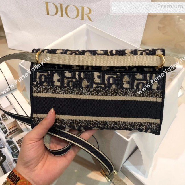 Dior Saddle Blue Oblique Canvas Pouch Belt Bag 2020 (XXG-9121750)