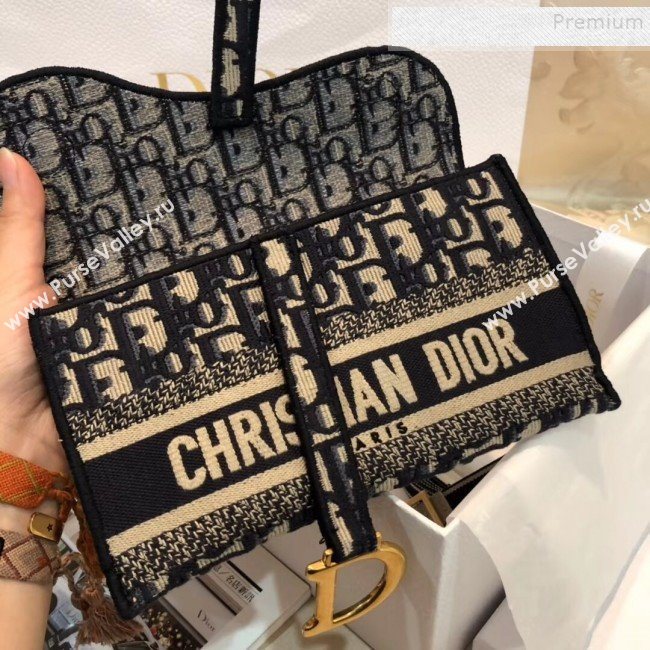 Dior Saddle Blue Oblique Canvas Pouch Belt Bag 2020 (XXG-9121750)