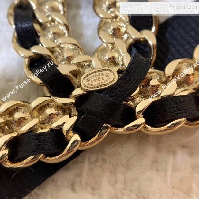 Chanel Chain Leather Crystal CC Brooch 2019 (YF-9122047)