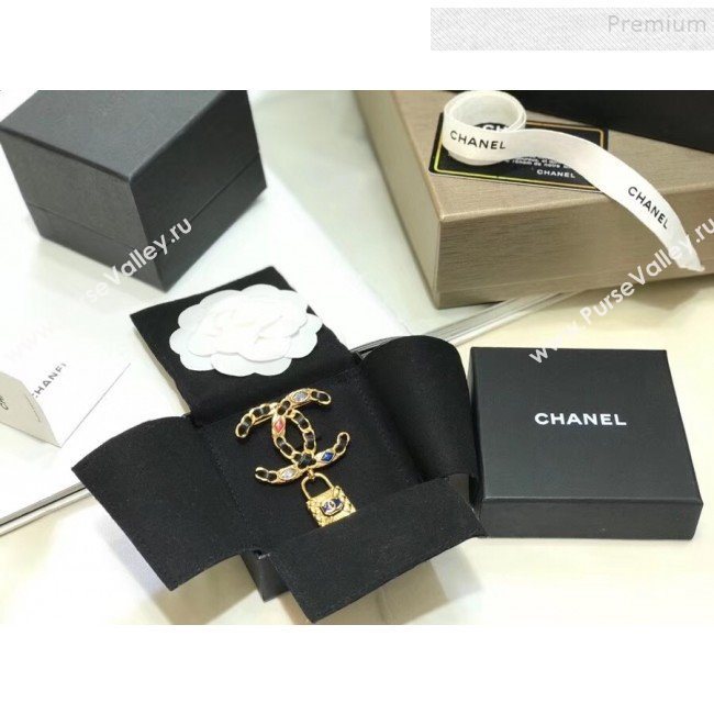 Chanel Leather Chain CC Lock Brooch AB3085 2019 (YF-9122051)