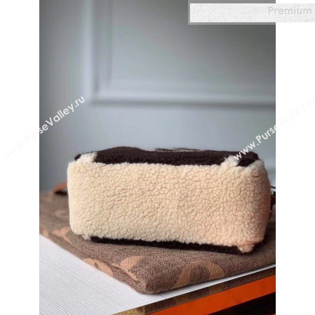 Louis Vuitton Teddy LV Monogram Wool Camera Bag M68599 Brown/White 2019 (KI-9122108)