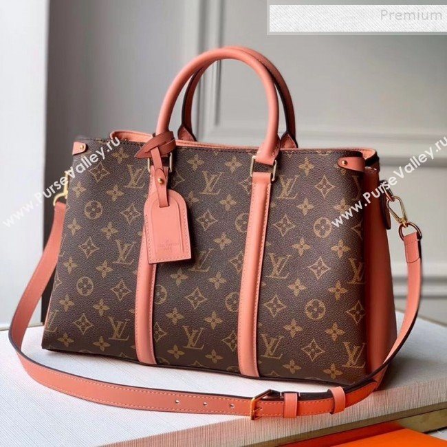 Louis Vuitton Monogram Canvas Soufflot MM Open Top Handle Bag M44816 Pink 2019 (KI-9122109)