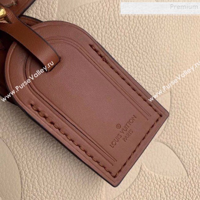 Louis Vuitton Onthego Monogram Embossed Leather Tote M44921 Light Nude 2019 (KI-9122113)