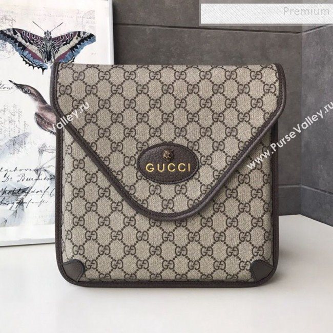 Gucci Neo Vintage GG Medium Messenger Bag 598604 Beige 2019 (DLH-9122123)