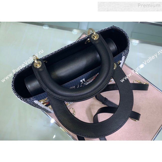 Dior Power Lady Dior Medium Bag in Tarot Beaded Canvas 2019 (BF-9121935)