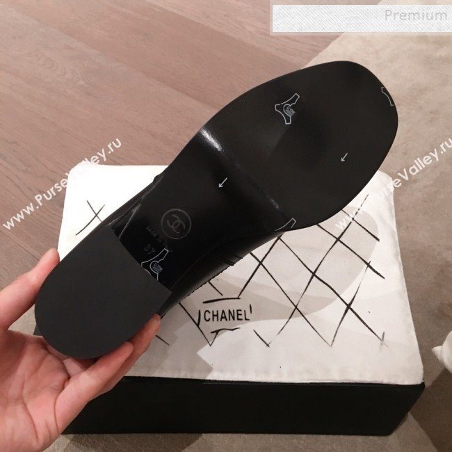Chanel Lambskin and Patent Leather Short Boots Black 2019 (KL-9122018)