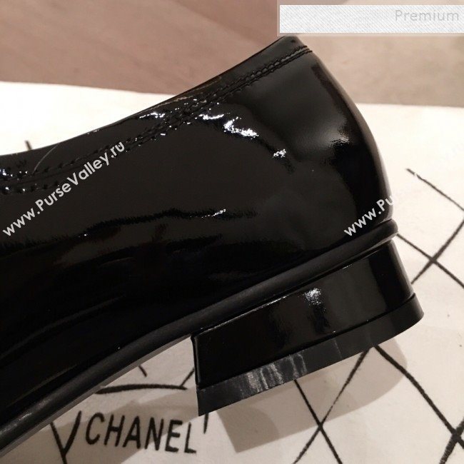 Chanel Patent Leather Loafers G34827 Black 2019 (KL-9122020)