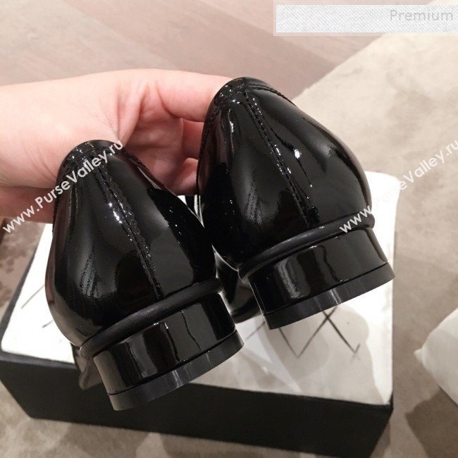 Chanel Patent Leather Loafers G34827 Black 2019 (KL-9122020)