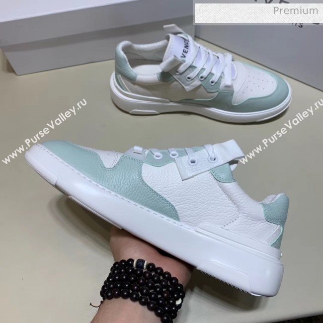Givenchy Grainy Calfskin Embroidered Logo Sneaker White/Linght Green 2020(For Women and Men) (SH-20031603)