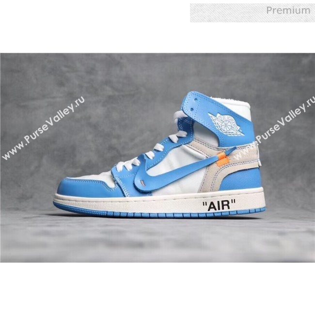 Off-White X AIR JORDAN AJ1 Sneaker Blue 2020(For Women and Men) (GD1038-20031611)