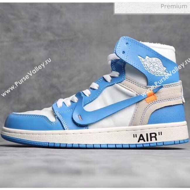 Off-White X AIR JORDAN AJ1 Sneaker Blue 2020(For Women and Men) (GD1038-20031611)