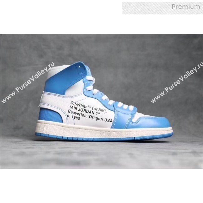 Off-White X AIR JORDAN AJ1 Sneaker Blue 2020(For Women and Men) (GD1038-20031611)