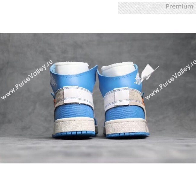 Off-White X AIR JORDAN AJ1 Sneaker Blue 2020(For Women and Men) (GD1038-20031611)