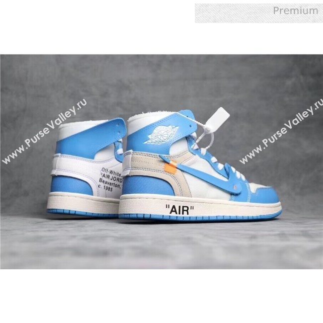 Off-White X AIR JORDAN AJ1 Sneaker Blue 2020(For Women and Men) (GD1038-20031611)