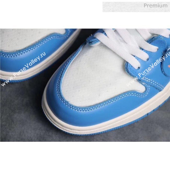 Off-White X AIR JORDAN AJ1 Sneaker Blue 2020(For Women and Men) (GD1038-20031611)