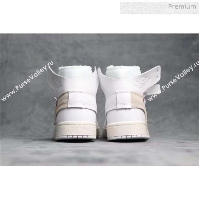 Off-White X AIR JORDAN AJ1 Sneaker White/Beige 2020(For Women and Men) (GD1038-20031612)