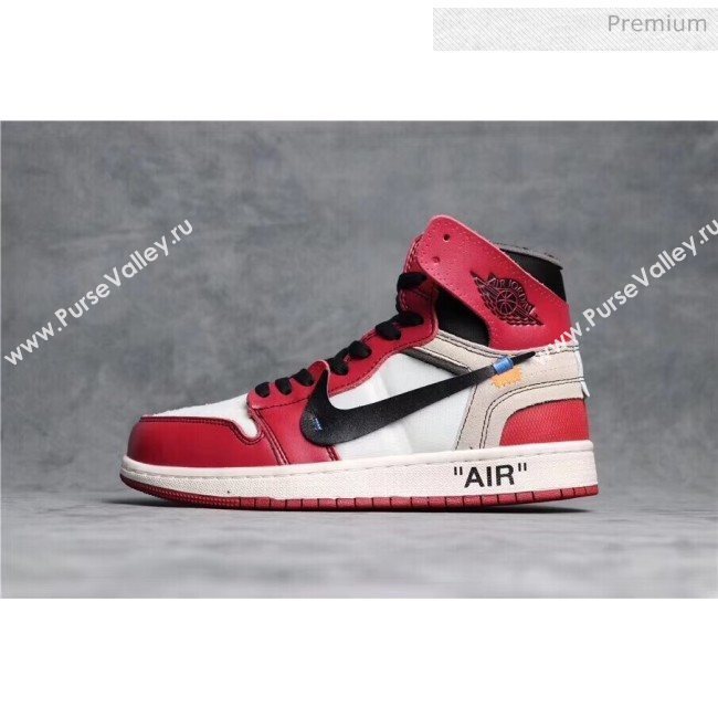 Off-White X AIR JORDAN AJ1 Sneaker Red 2020(For Women and Men) (GD1038-20031613)