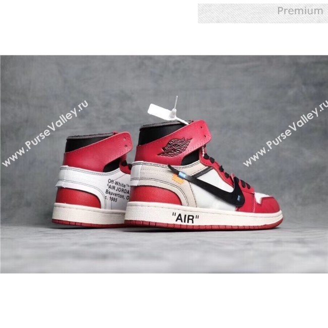 Off-White X AIR JORDAN AJ1 Sneaker Red 2020(For Women and Men) (GD1038-20031613)