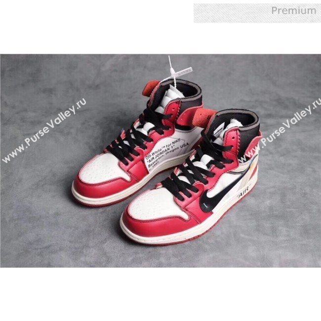 Off-White X AIR JORDAN AJ1 Sneaker Red 2020(For Women and Men) (GD1038-20031613)