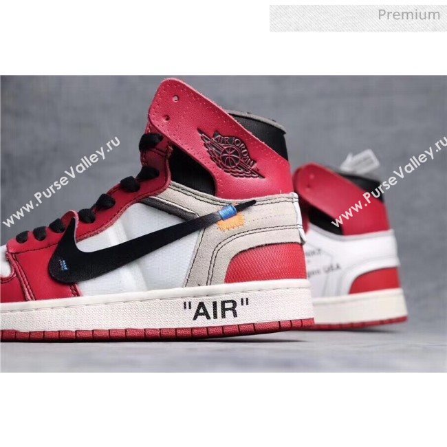 Off-White X AIR JORDAN AJ1 Sneaker Red 2020(For Women and Men) (GD1038-20031613)