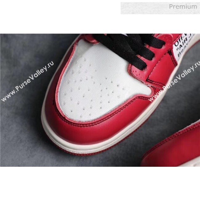 Off-White X AIR JORDAN AJ1 Sneaker Red 2020(For Women and Men) (GD1038-20031613)
