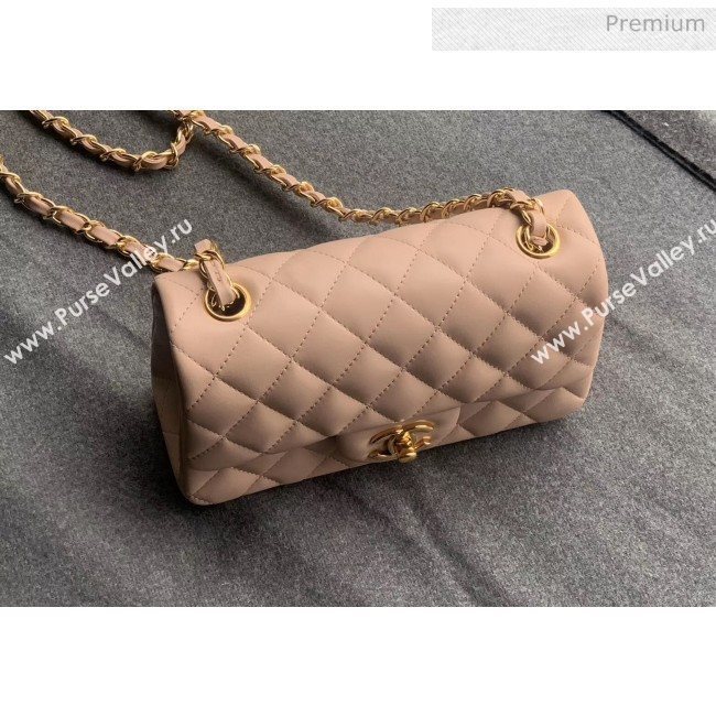 Chanel Quilted Lambskin Classic Small Flap Bag Light Pink With Gold Hardware(Top Quality) (MH-20031621)