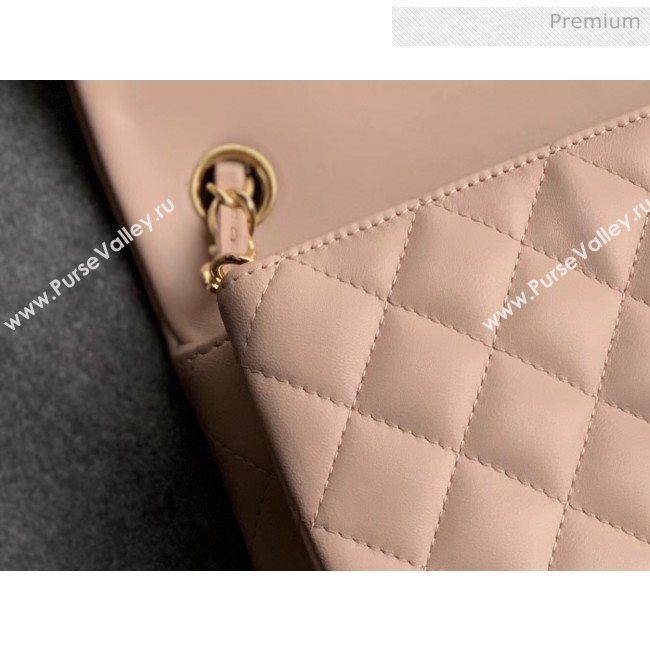 Chanel Quilted Lambskin Classic Small Flap Bag Light Pink With Gold Hardware(Top Quality) (MH-20031621)