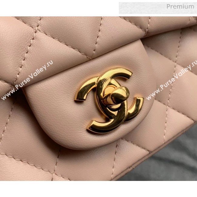 Chanel Quilted Lambskin Classic Small Flap Bag Light Pink With Gold Hardware(Top Quality) (MH-20031621)