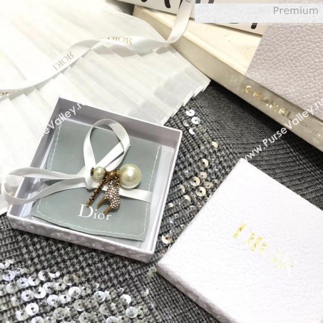 Dior JAdior Tribales Pearl Earrings With Crystal Giraffe 2020 (YF-20032102)