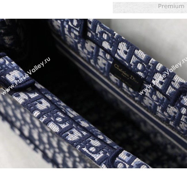 Dior Large Book Tote Embroidered Dior Oblique Canvas Blue 2019 (XXG-20031919)
