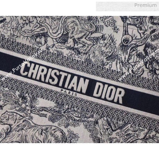 Dior Large Book Tote Bag in Tiger Embroidered Canvas 2019 (XXG-20031917)