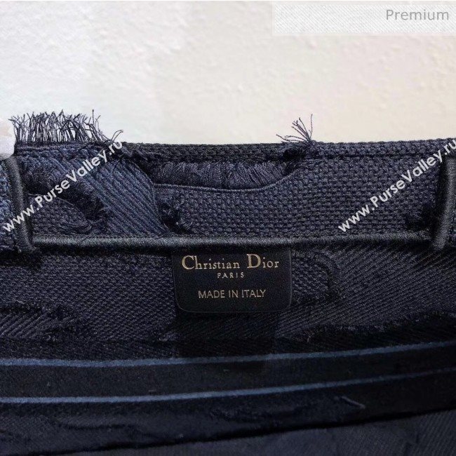 Dior Small Book Tote Camouflage Embroidered Canvas Bag Blue 2019 (XXG-20031926)