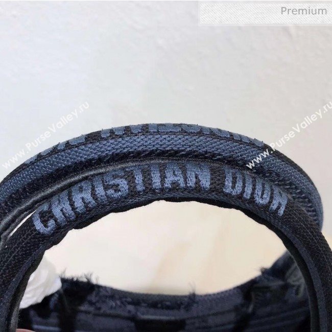 Dior Small Book Tote Camouflage Embroidered Canvas Bag Blue 2019 (XXG-20031926)