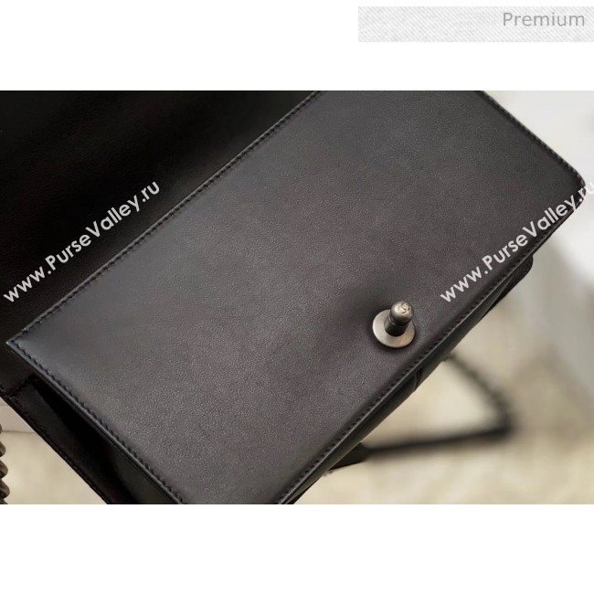 Chanel Chevron Baby Calfskin Medium Boy Flap Bag with Vintage Silver Hardware Black(Top Quality) (MH-20031614)