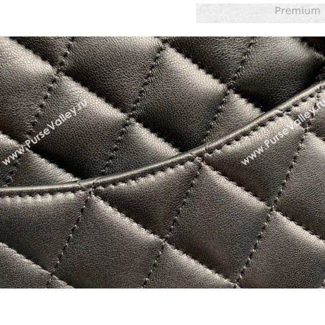 Chanel Quilted Lambskin Classic Mini Flap Bag Black With Silver Hardware(Top Quality) (MH-20031625)