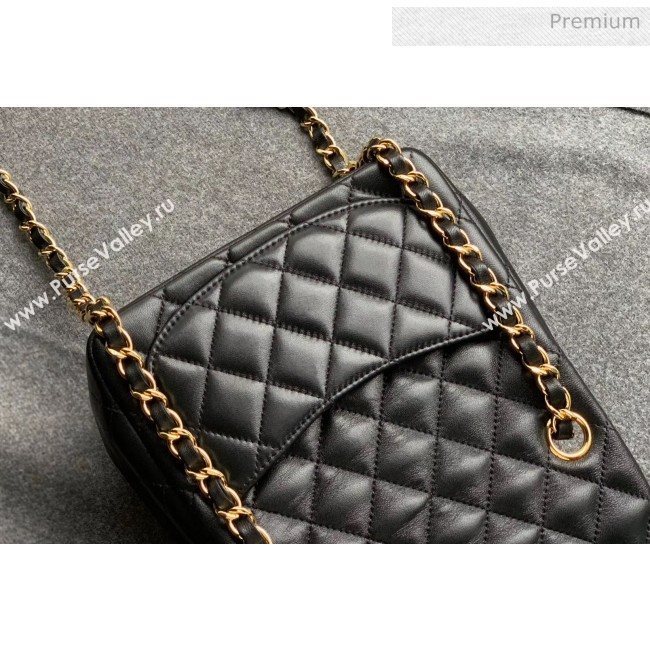 Chanel Quilted Lambskin Classic Mini Flap Bag Black With Gold Hardware(Top Quality) (MH-20031626)