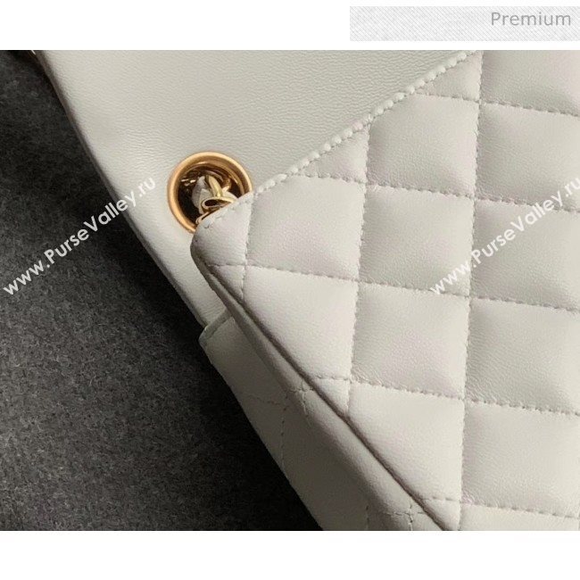 Chanel Quilted Lambskin Classic Mini Flap Bag White With Gold Hardware(Top Quality) (MH-20031633)