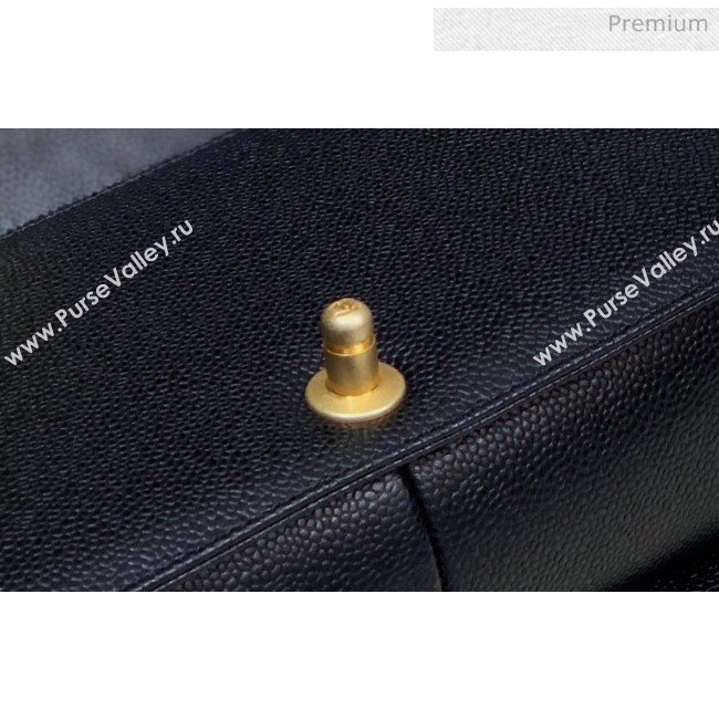 Chanel Quilted Origial Haas Big Caviar Leather Medium Boy Flap Bag Black with Gold Hardware(Top Quality) (MH-0031717)