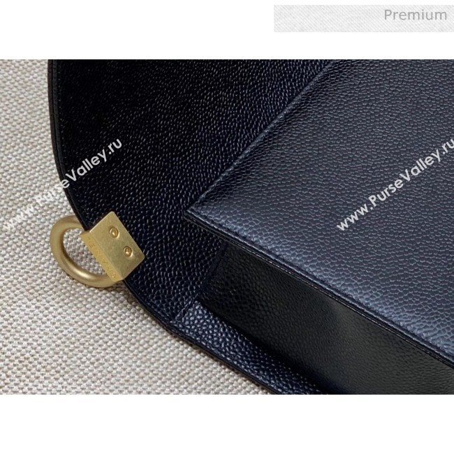 Chanel Quilted Origial Haas Big Caviar Leather Medium Boy Flap Bag Black with Gold Hardware(Top Quality) (MH-0031717)